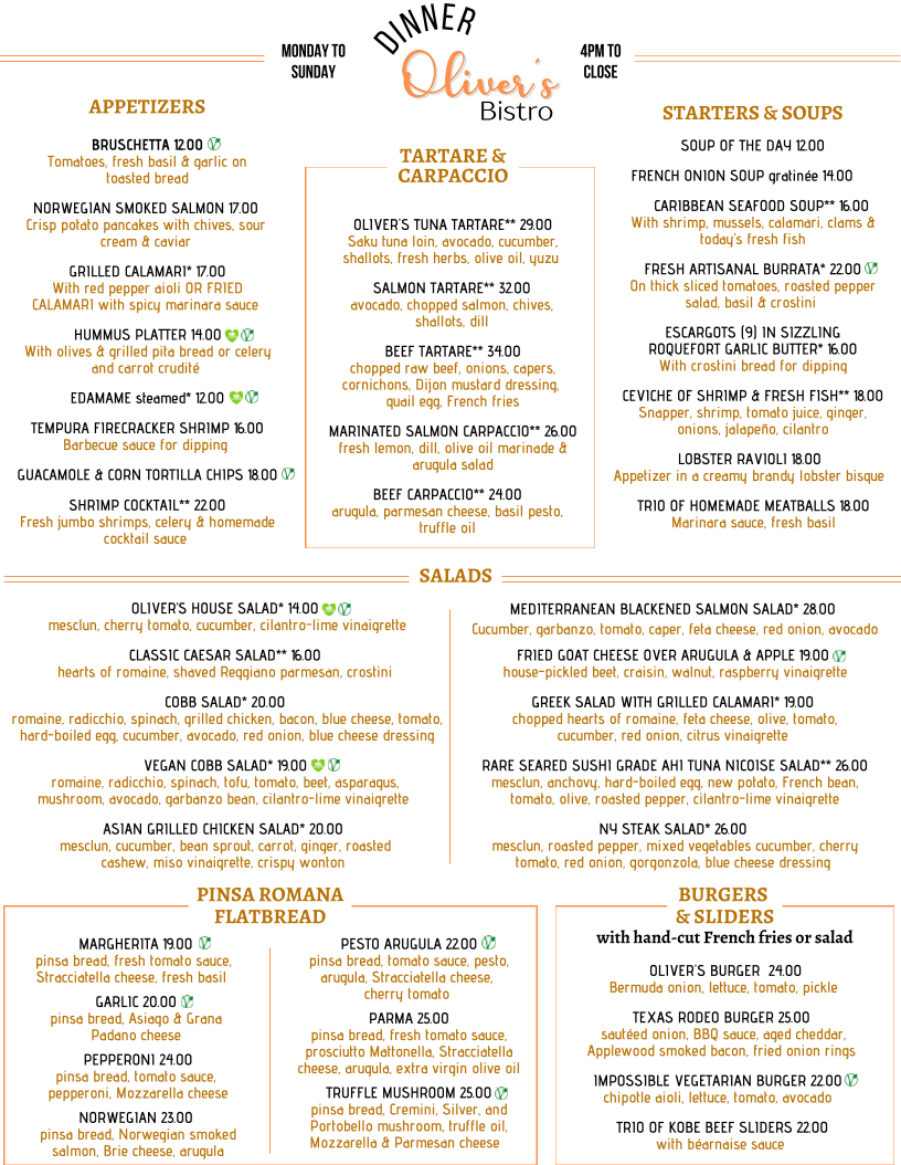 Oliver's Bistro Menu - Image 4